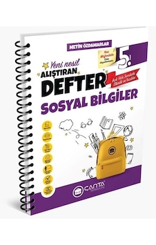 Çanta Yayınları 5.sınıf Sosyal Bilgiler Okula Yardımcı Alıştıran Defter Çanta Yayınları 5.sınıf Sosyal Bilgiler Okula Yardımcı Alıştıran Defter