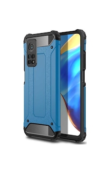 Noktaks - Mi 10t Pro 5g Uyumlu - Kılıf Çift Katman Zırh Tank Crash Military Kapak - Mavi Mavi Noktaks - Mi 10t Pro 5g Uyumlu - Kılıf Çift Katman Zırh Tank Crash Military Kapak - Mavi Mavi