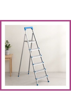 Gees Global 5+1 Basamaklı Metal Merdiven 125 Cm - 120 Kg Kapasiteli Gbzs Gees Global 5+1 Basamaklı Metal Merdiven 125 Cm - 120 Kg Kapasiteli Gbzs