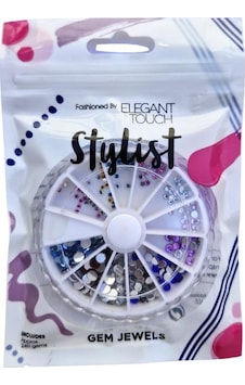 Elegant Touch Stylist Nail Art Taş Seti 12 Farklı Renk 240 Adet Elegant Touch Stylist Nail Art Taş Seti 12 Farklı Renk 240 Adet