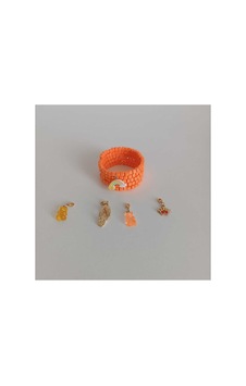 Charm Detaylı Spiral Bileklik Turuncu - 647535416 Turuncu - 647535416 Turuncu