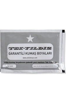 Yıldız Kumaş Boyası Açık Gri 12 Adet Yıldız Kumaş Boyası Açık Gri 12 Adet