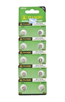 Jenerik Tıanqıu Ag1 Lr621/364 Alkalin 10'lu Düğme Pil