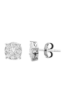 0.59 Ct. Modern Tasarım Coronet Tektaş Küpe 0.59 Ct. Modern Tasarım Coronet Tektaş Küpe