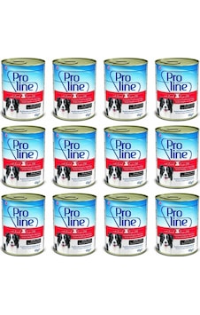 Pro Line Kuzulu Et Parçacıklı Köpek Konservesi 12 x 415 G Pro Line Kuzulu Et Parçacıklı Köpek Konservesi 12 x 415 G