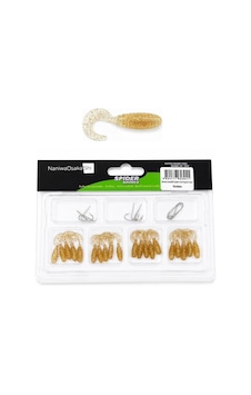 Naniwaosakashi Spider 2.5cm Orak Kuyruk 20 Silikon + 10 İğne Lrf Yem Seti Golden Naniwaosakashi Spider 2.5cm Orak Kuyruk 20 Silikon + 10 İğne Lrf Yem Seti Golden