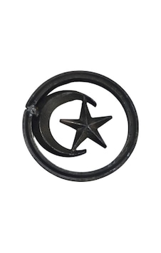 Metal Ay Yıldız Ferforje Türk Bayrağı Metal Ay Yıldız Ferforje Türk Bayrağı