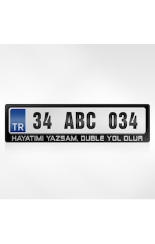 Kişiye Özel Hayatımı Yazsam Duble Yol Olur Yazılı Plakalık 254897454 Kişiye Özel Hayatımı Yazsam Duble Yol Olur Yazılı Plakalık 254897454