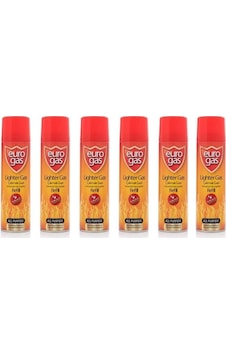 Eurogas Çakmak Gazı 270 Ml Altılı Set Turuncu Eurogas Çakmak Gazı 270 Ml Altılı Set Turuncu