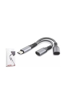Hadron Gj-017 Type-c To 2x Type-c Dişi Çoklayıcı Kablo - 100w Pd Hızlı Şarj Hadron Gj-017 Type-c To 2x Type-c Dişi Çoklayıcı Kablo - 100w Pd Hızlı Şarj