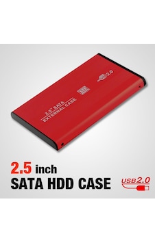 2.5 Inç Kırmızı Sata Harddisk Kutusu - Hdd Kutu 2.5 Inç Kırmızı Sata Harddisk Kutusu - Hdd Kutu