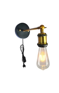 MYLİGHTS RETRO RUSTİK ANAHTARLI KABLOLU FİŞLİ DUVAR APLİK HAREKETLİ MAFSALI APLİK Retro MYLİGHTS RETRO RUSTİK ANAHTARLI KABLOLU FİŞLİ DUVAR APLİK HAREKETLİ MAFSALI APLİK Retro