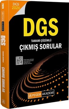 Pegem 2026 Dgs Çıkmış Sorular Çözümlü Pegem Akademi Yayınları Pegem 2026 Dgs Çıkmış Sorular Çözümlü Pegem Akademi Yayınları