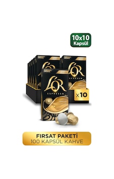 L'or Vanilya Aromalı Nespresso Uyumlu Alüminyum Kapsül Kahve 10 x 10'lu L'or Vanilya Aromalı Nespresso Uyumlu Alüminyum Kapsül Kahve 10 x 10'lu