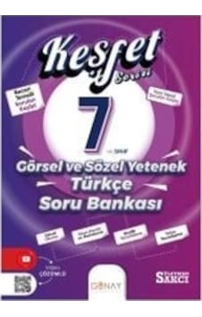 7. Sınıf Keşfet Serisi Görsel Ve Sözel Yetenek Soru Bankası - Süleyman Sakcı - Günay Yayıncılık 7. Sınıf Keşfet Serisi Görsel Ve Sözel Yetenek Soru Bankası - Süleyman Sakcı - Günay Yayıncılık