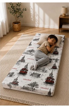 Konforix Deluxe Süngerli Katlanır Yatak, Yer Yatağı, Misafir Yatağı, Kamp Yatağı, Sünger Yatak,180x70x6 Cm İstanbul Desen Konforix Deluxe Süngerli Katlanır Yatak, Yer Yatağı, Misafir Yatağı, Kamp Yatağı, Sünger Yatak,180x70x6 Cm İstanbul Desen