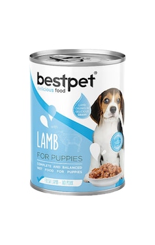 Bestpet Puppy Kuzu Etli Parça Etli Ve Jöleli Yavru Köpek Konservesi 400 Gr