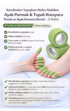 Kendinden Yapışkan Nefes Alabilen Ayak Parmak Topuk Koruyucu Tırnak Ayak Koruma Nefes Alabilen 2 Ad Yeşil Kendinden Yapışkan Nefes Alabilen Ayak Parmak Topuk Koruyucu Tırnak Ayak Koruma Nefes Alabilen 2 Ad Yeşil
