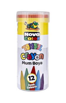Hobi-Marketart Nova Color Tombul Crayon Mum Boya 12 Renk Tüpte - 322435369 Hobi-Marketart Nova Color Tombul Crayon Mum Boya 12 Renk Tüpte - 322435369