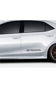 Toyota Yan Kapı Alt Yazısı Sticker Oto Etiket 3 Adet Toyota Yan Kapı Alt Yazısı Sticker Oto Etiket 3 Adet