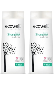 Ecowell Yağlı Saçlar İçin Organik Şampuan 2 x 300 ML