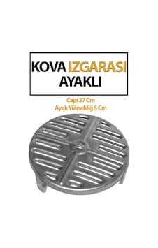 Soba Kova Izgarası Önden Delikli Kovalara Uyumlu. Kalın Saç. Çapı 27 Cm Ayak Yüksekliği 5 Cm