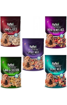 Reflex Semi-Moist Karışık Köpek Ödülü 5 x 150 G Reflex Semi-Moist Karışık Köpek Ödülü 5 x 150 G