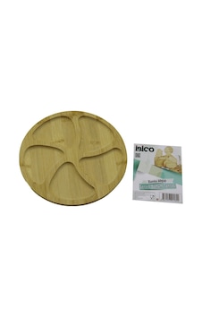 Yuvarlak 5 Bölmeli Ahşap Bambu Servis Sunum Tepsi - Tahtası 20 X 1.4cm Bx40 Çok Renkli Yuvarlak 5 Bölmeli Ahşap Bambu Servis Sunum Tepsi - Tahtası 20 X 1.4cm Bx40 Çok Renkli