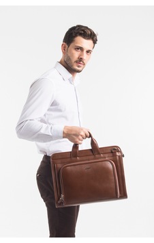 Passtell %100 Hakiki Deri Omuz Askılı Unisex Laptop Bölmeli Spor Evrak Çantası Taba Taba Passtell %100 Hakiki Deri Omuz Askılı Unisex Laptop Bölmeli Spor Evrak Çantası Taba Taba