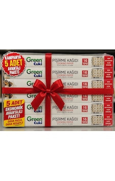 Green Pişirme Kağıdı 37cm X 42cm 5li Paket Green Pişirme Kağıdı 37cm X 42cm 5li Paket
