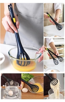 2 Fonksiyonlu Çırpıcı Yumurta Sos Krema Çırpıcı Ve Makarna Maşası