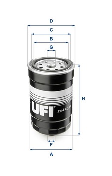 Ufı 24.443.00 Mazot Filtresi Accent Iıı Mc 05-101.5 Crdı