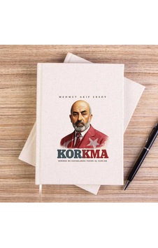 Mehmet Akif Ersoy Korkma Krem Çizgisiz Kanvas Defter