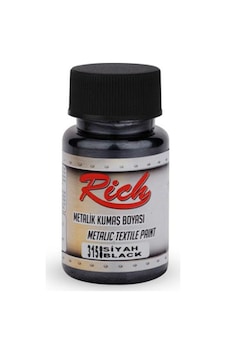 Rich Metalik Kumaş Boyası – Siyah 50Cc Rich Metalik Kumaş Boyası – Siyah 50Cc