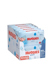 Huggies Saf, Hassas Bebek Islak Mendili Su 10 x 56 Bez, Aylık Kutu Islak Mendil Huggies Saf, Hassas Bebek Islak Mendili Su 10 x 56 Bez, Aylık Kutu Islak Mendil