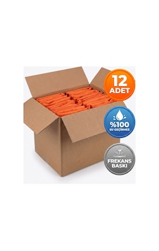 R&m Promosyon 12'li Paket Toptan Promosyon Pvc Yağmurluk - %100 Su Geçirmez İş Ve Etkinlik Yağmurluğu Turuncu Diğer