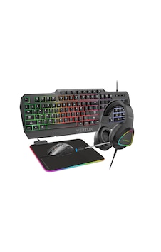 Vertux Vertukit 4in1 Klavye, Mouse, Mousepad, Kulaklık Oyuncu Gaming Başlangıç Set Optik