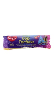 Viora Orta Boy Çöp Torbası 15 Adet Mavi Özgürlük 55 x 60 CM
