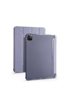 Aksesuarcim Apple iPad Uyumlu Pro 11 2020 2. İle Uyumlu Kılıf Silikon Yumuşak Kalem Bölmeli Esnek 4 Farklı Stand Olabilen Tablet Kılıfı Mor Sku: Zeusb0fhj86d8s Arka Kapak
