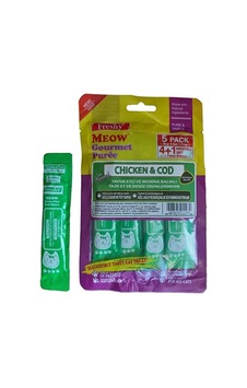 Freshy Meow Tavuk Etli Ve Morina Balıklı Sıvı Kedi Ödülü 5'li Paket 60gr Freshy Meow Tavuk Etli Ve Morina Balıklı Sıvı Kedi Ödülü 5'li Paket 60gr