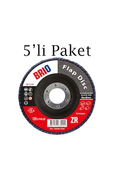 Brio Flap Disk 125xp40 Zr 5'li Paket Brio Flap Disk 125xp40 Zr 5'li Paket