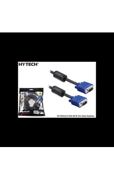 Hytech Hy-vga113, 15pin, İki Ucu Erkek, 3mt, Vga Kablosu Hytech Hy-vga113, 15pin, İki Ucu Erkek, 3mt, Vga Kablosu
