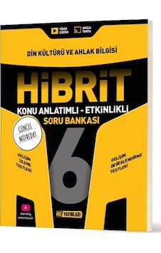 Hız Yayınları 2026 6. Sınıf Din Kültürü Hibrit - Konu Anlatımlı Soru Bankası Yeni Müfredat Hız Yayınları 2026 6. Sınıf Din Kültürü Hibrit - Konu Anlatımlı Soru Bankası Yeni Müfredat