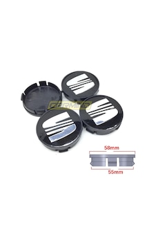 Seat Jant Göbek Arması Siyah 55-58Mm Seat Jant Göbek Arması Siyah 55-58Mm