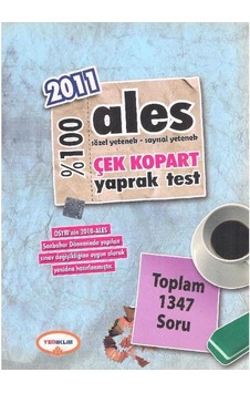 2011 %100 Ales Sayısal Yetenek Sözel Yetenek Çek Kopart Yaprak Test