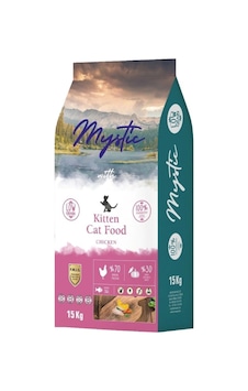 Mystic Kitten Tavuklu Az Tahıllı Yavru Kedi Maması 15 KG Mystic Kitten Tavuklu Az Tahıllı Yavru Kedi Maması 15 KG