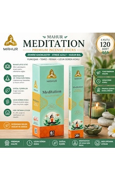 Mahur Meditation Tütsü 120 Adet 6 Kutu X 20 Çubuk, Premium Kokulu Çubuk Tütsü, Meditasyon Yoga Ev Ve Ofis İçin Ortam K Mahur Meditation Tütsü 120 Adet 6 Kutu X 20 Çubuk, Premium Kokulu Çubuk Tütsü, Meditasyon Yoga Ev Ve Ofis İçin Ortam K