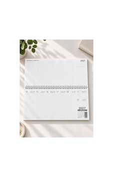 Lizy 2027 Spiralli Masa Takvim 16x33 Cm Siyah