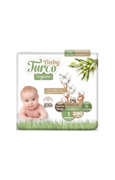 Baby Turco Doğadan Yenidoğan Bebek Bezi 1 Numara 240 Adet