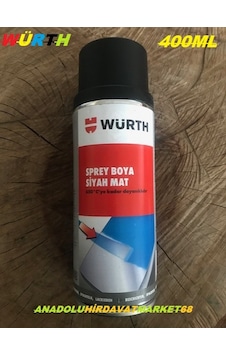 Würth Mat Siyah 650 Derece Isıya Dayanıklı Eksoz Ve Soba Boyası Würth Mat Siyah 650 Derece Isıya Dayanıklı Eksoz Ve Soba Boyası